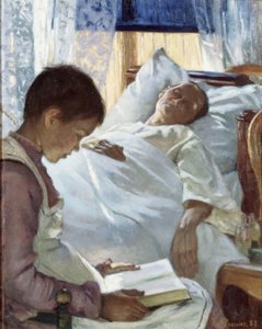 Tükröződés kék színben alkotó: Eva Bonnier